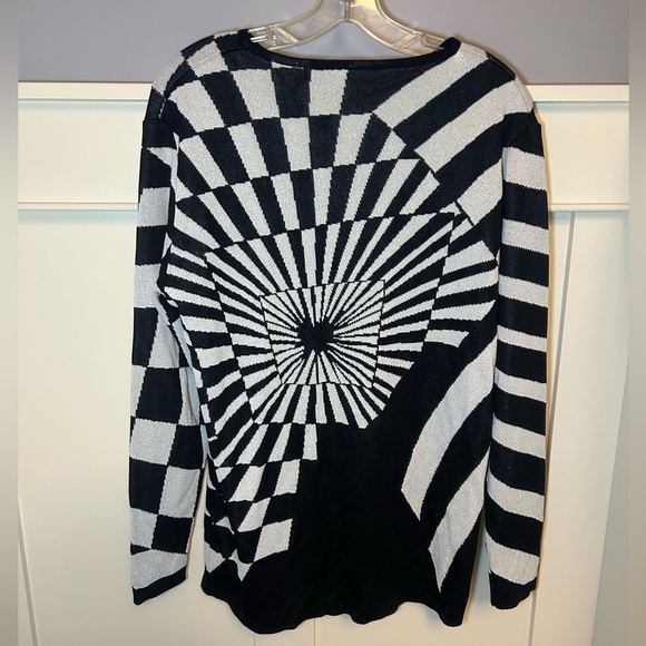 Vintage metallic thread abstract sweater - Picture 6 of 6